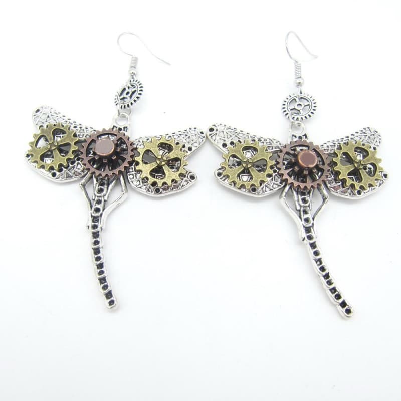 Dragonflies Steampunk earrings