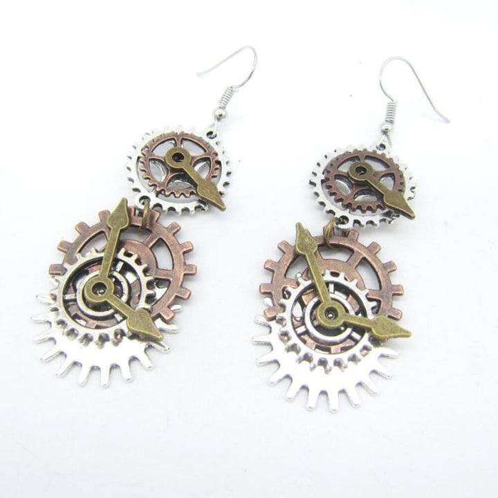 Clock Steampunk earrings