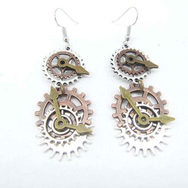 Clock Steampunk earrings