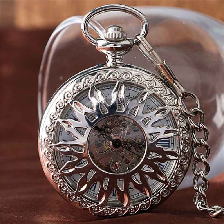 Sun Steampunk pocket watch