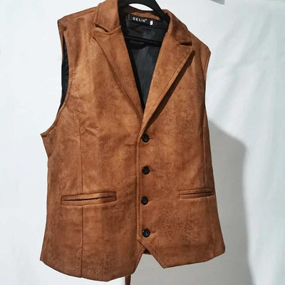 brown steampunk vest
