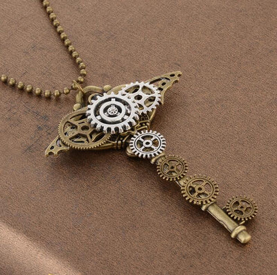 steampunk pendant key