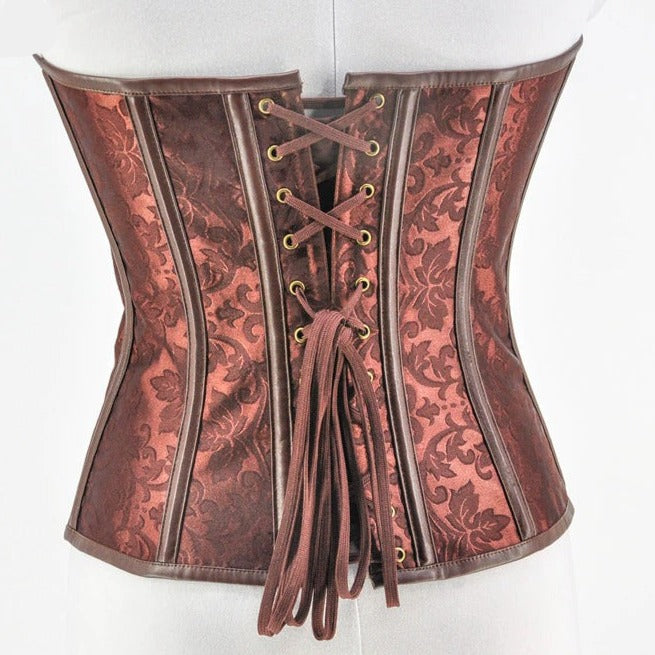 Steampunk corset with gears decor