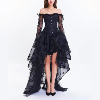 two piece steampunk dress