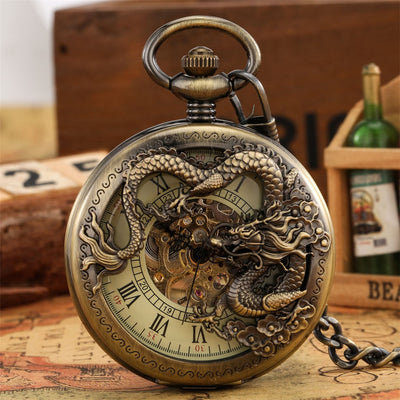dragon steampunk pocket watch
