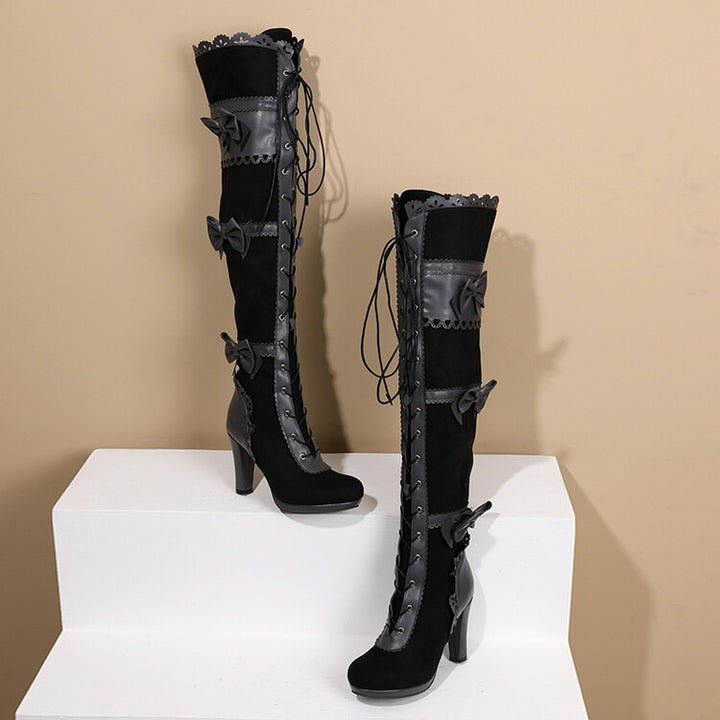 Black Victorian Steampunk boots