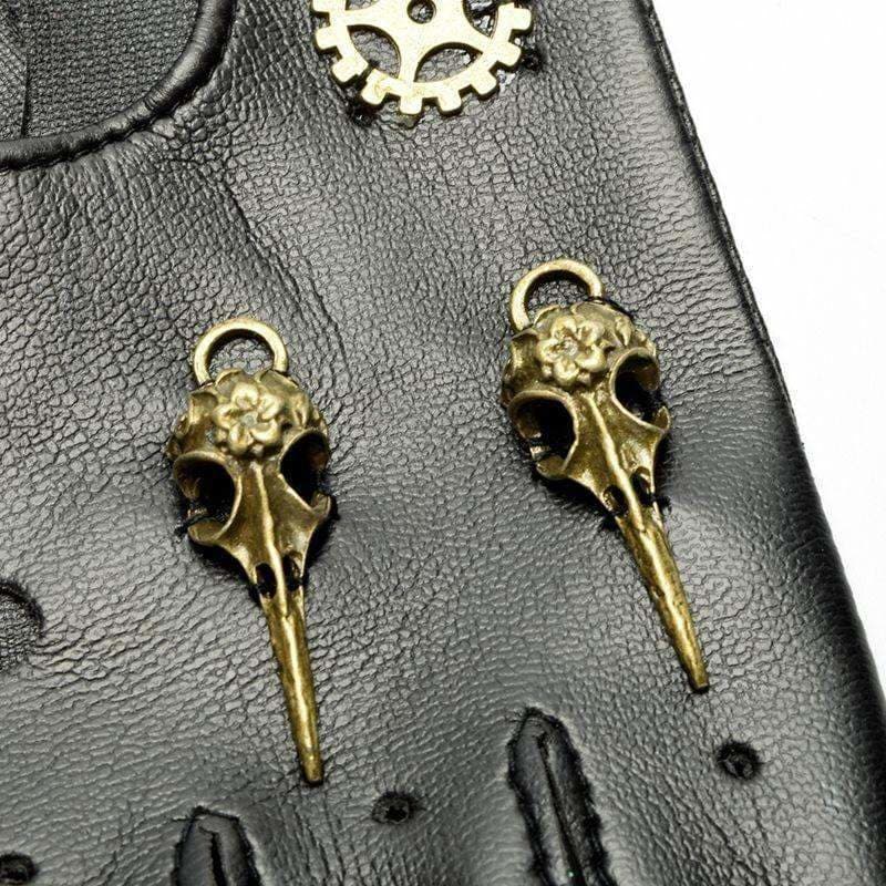 Steampunk biker gloves