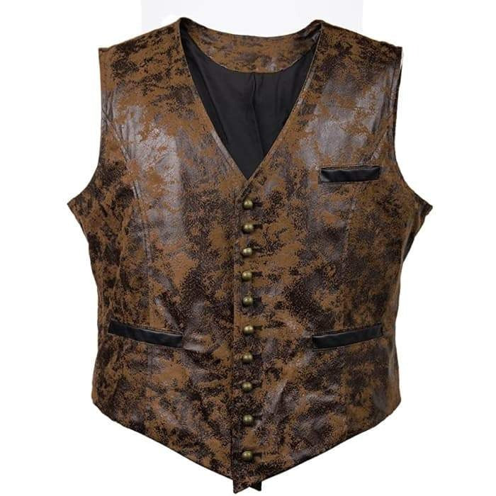 Antique brown steampunk vest