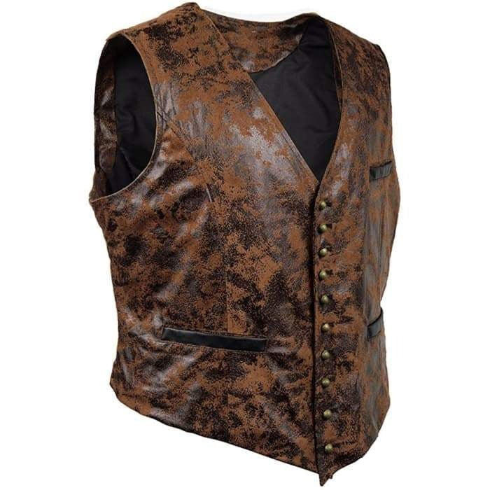 Antique brown steampunk vest