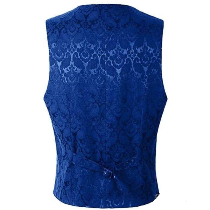 Electric blue steampunk vest