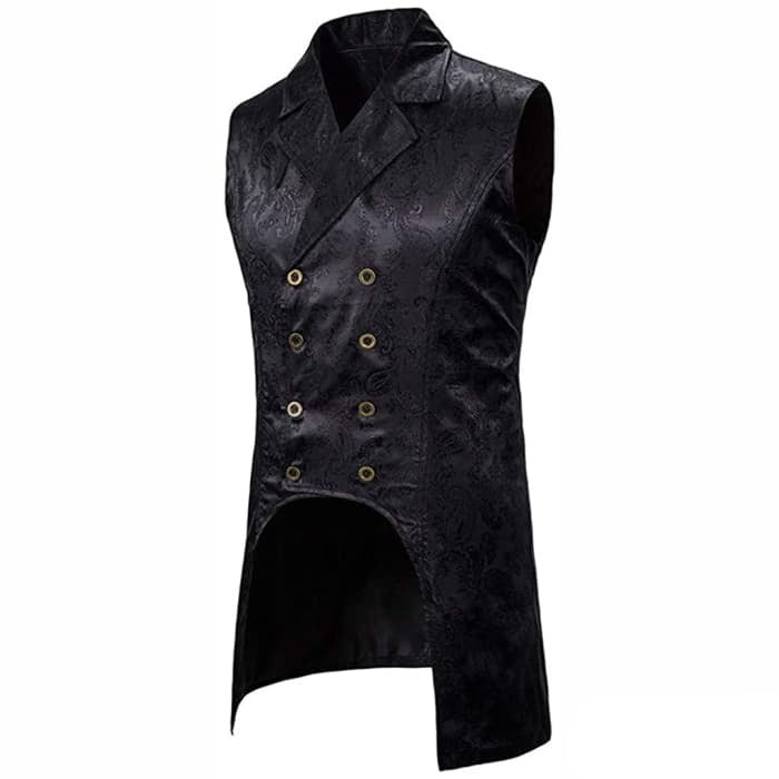 Black Victorian Steampunk vest