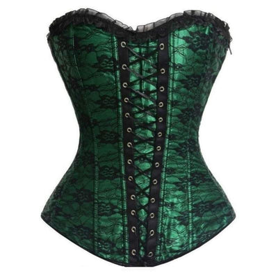 green steampunk corset