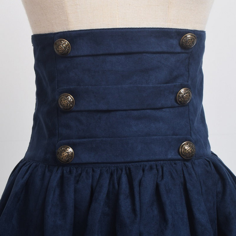 high waisted steampunk skirt