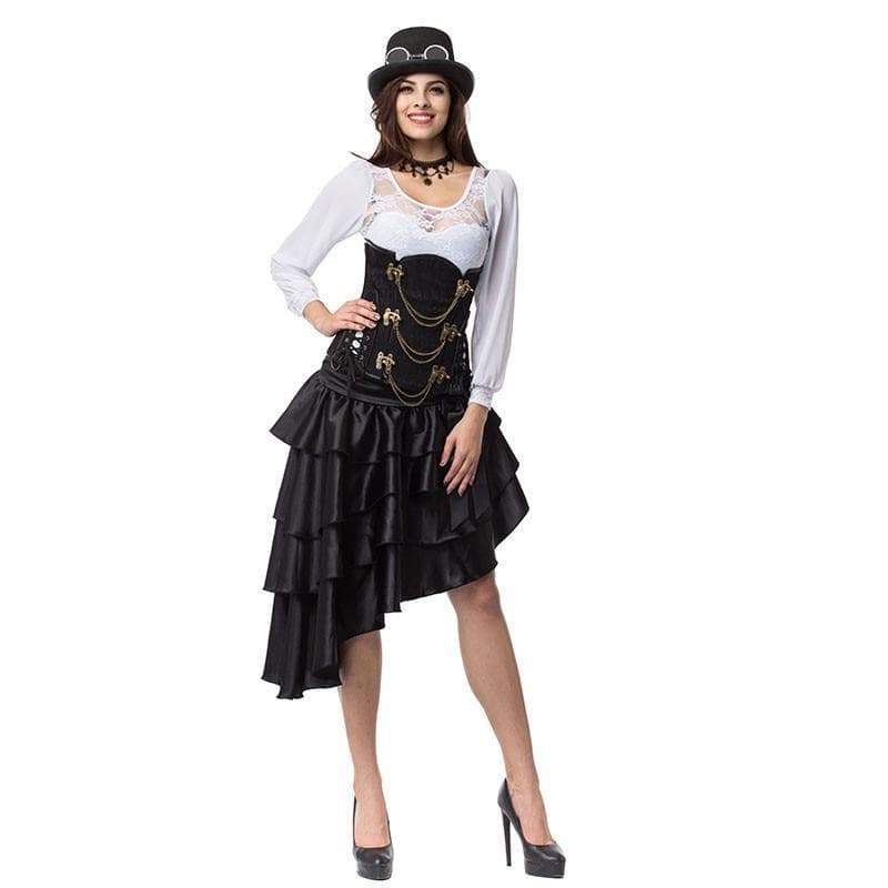 Flounced Steampunk skirt