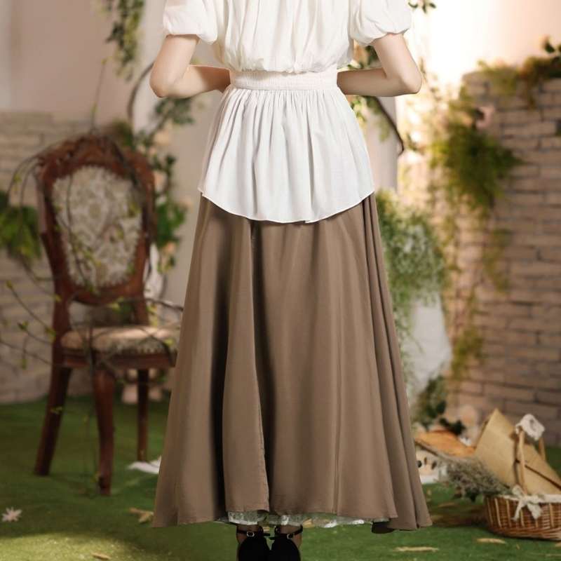 High-waisted Victorian skirt