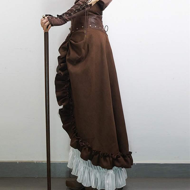 Steampunk ruffled skirt | My Steampunk Style – my-steampunk-style