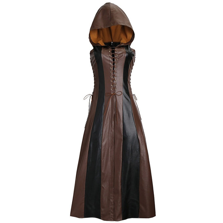 Steampunk medieval hooded costume