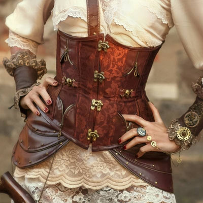 medieval steampunk corset