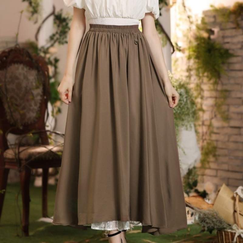 High-waisted Victorian skirt