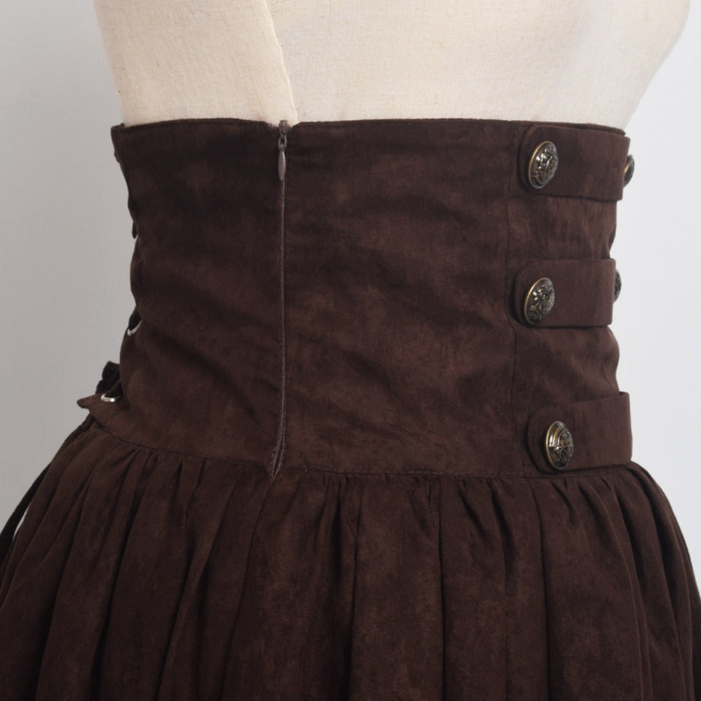 medieval steampunk skirt zip