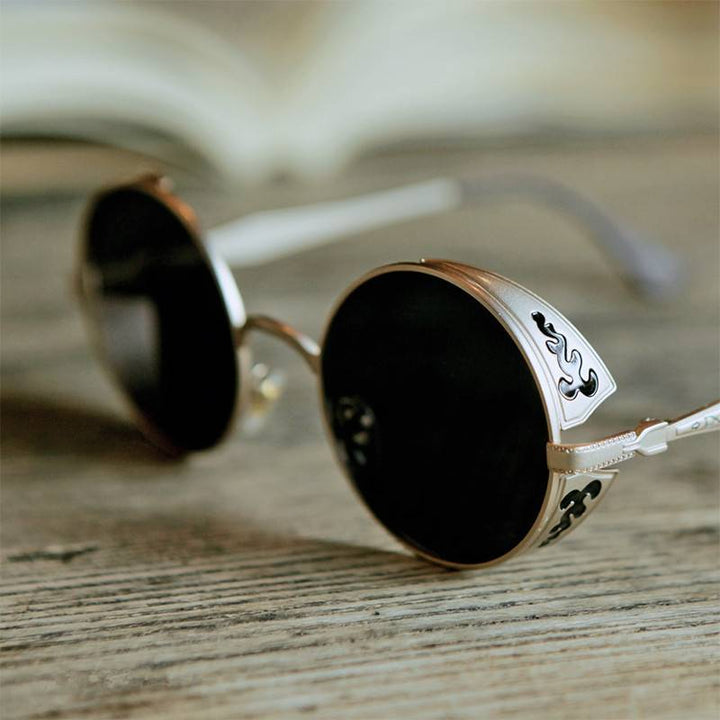 metal steampunk glasses