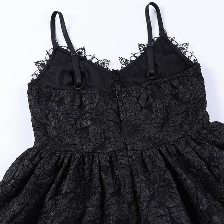 Black Lace Steampunk dress