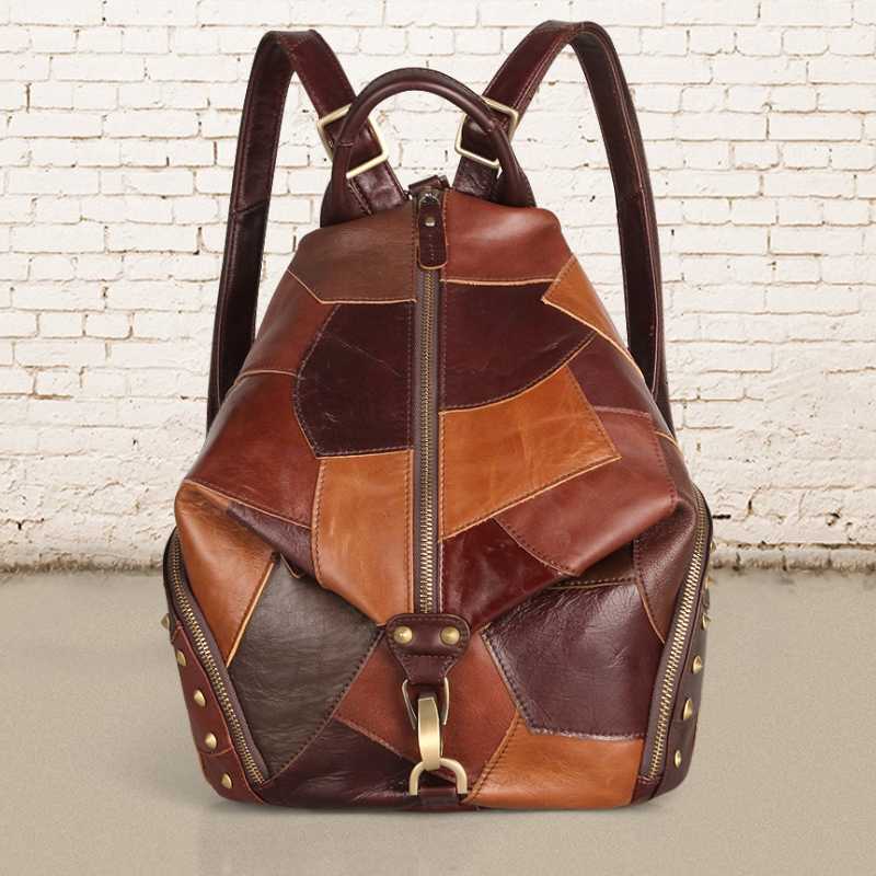 patchwork steampunk bag