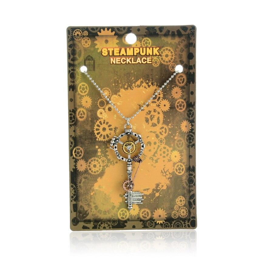 Steampunk key shaped necklace