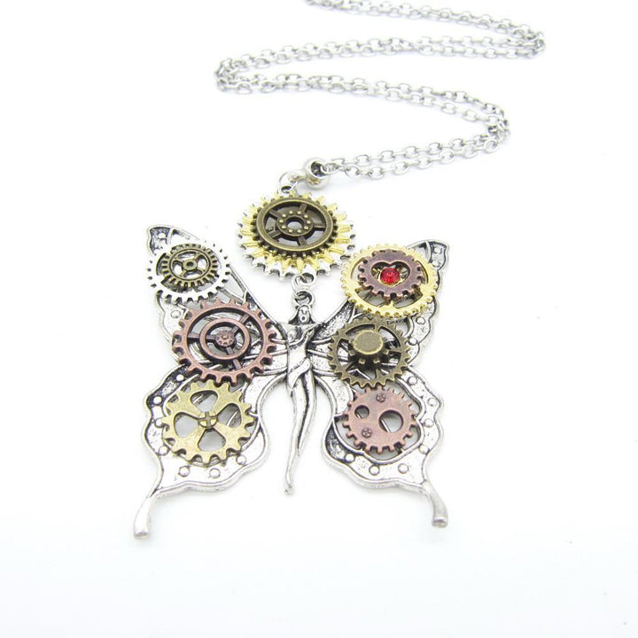 Steampunk fairy necklace