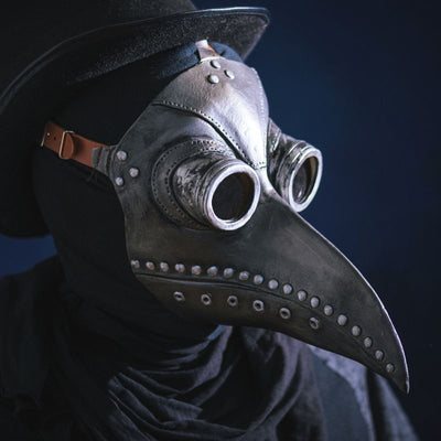 plague doctor mask silver color