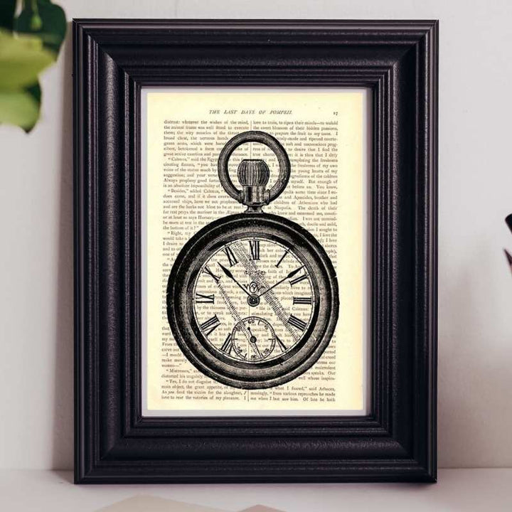 Steampunk pocket watch wall art