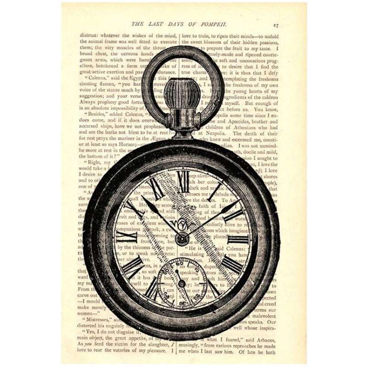 Steampunk pocket watch wall art