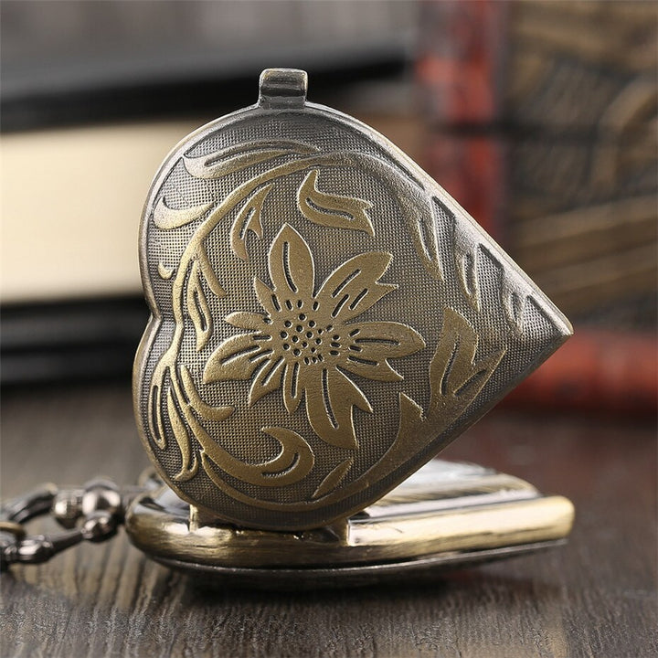 Heart-shaped Steampunk pocket watch