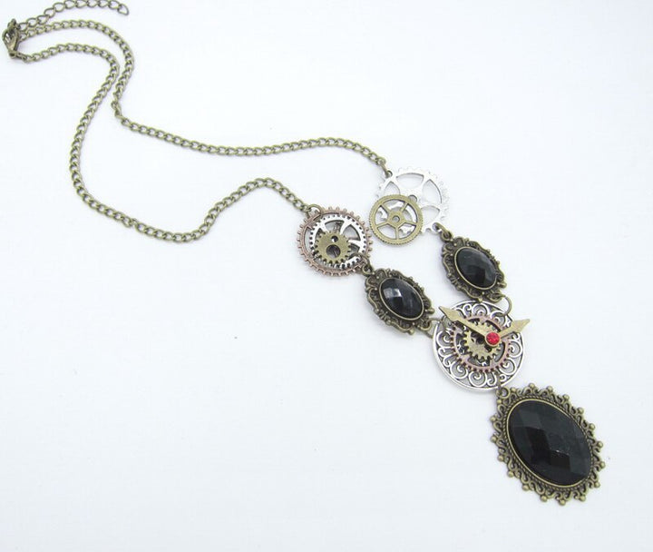 Steampunk retro-style necklace