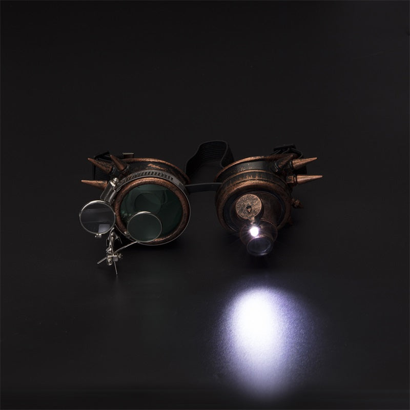 Steampunk Goggles with light