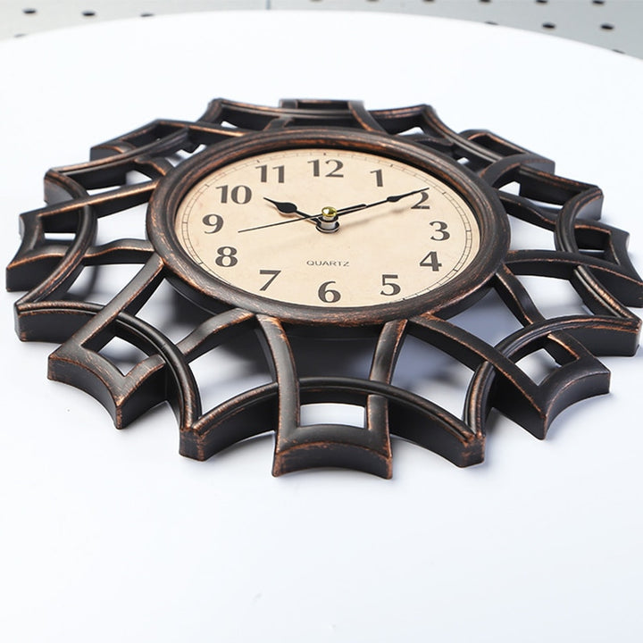 Steampunk geometric wall clock