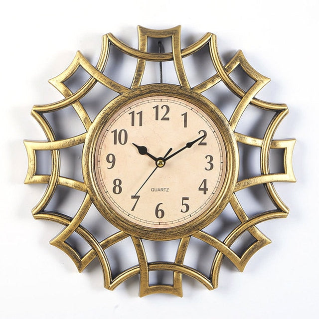 Steampunk geometric wall clock