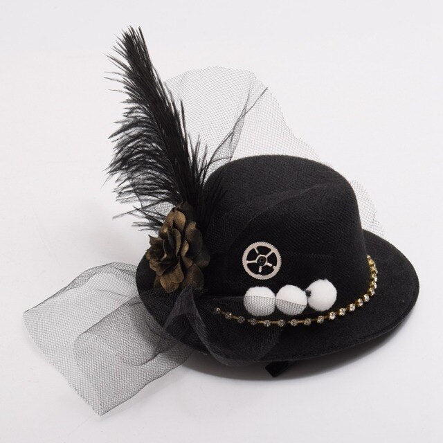 Gothic Steampunk mini hat