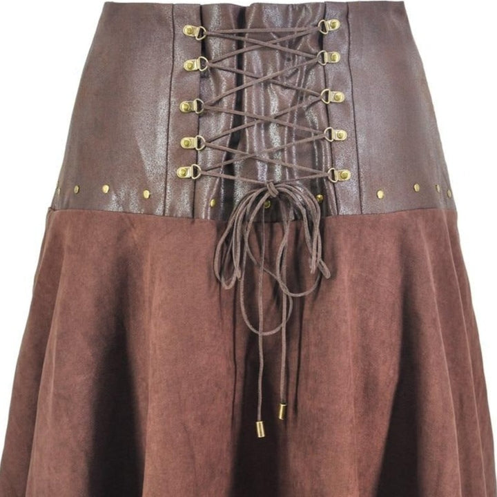 Steampunk ruffled skirt