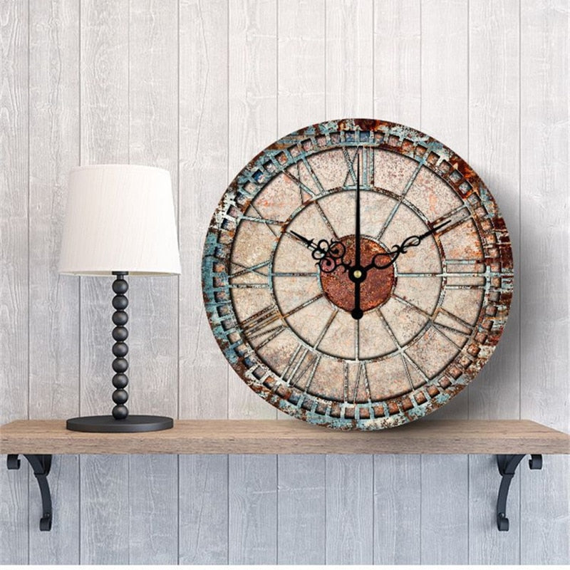 Steampunk shabby-style clock