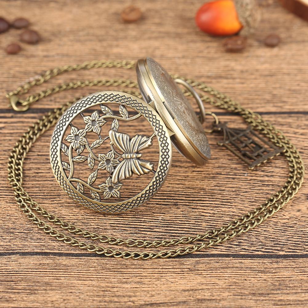 Steampunk buttefly pocket watch