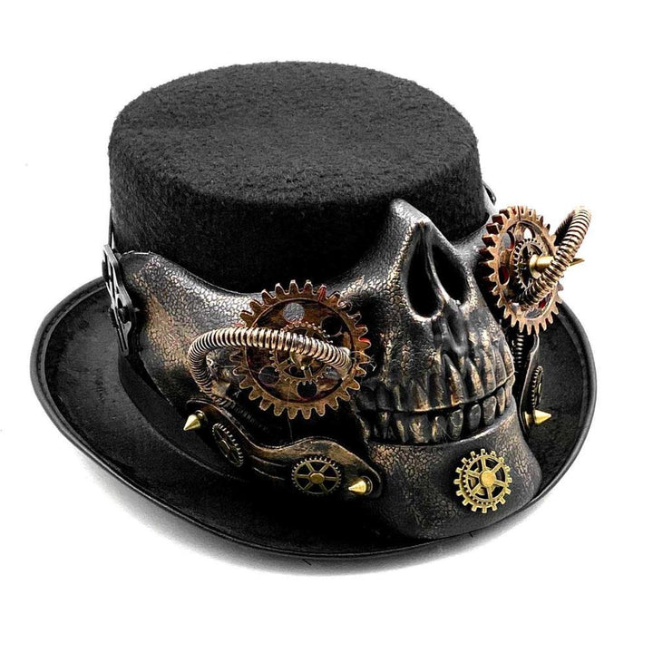 Steampunk skeleton hat