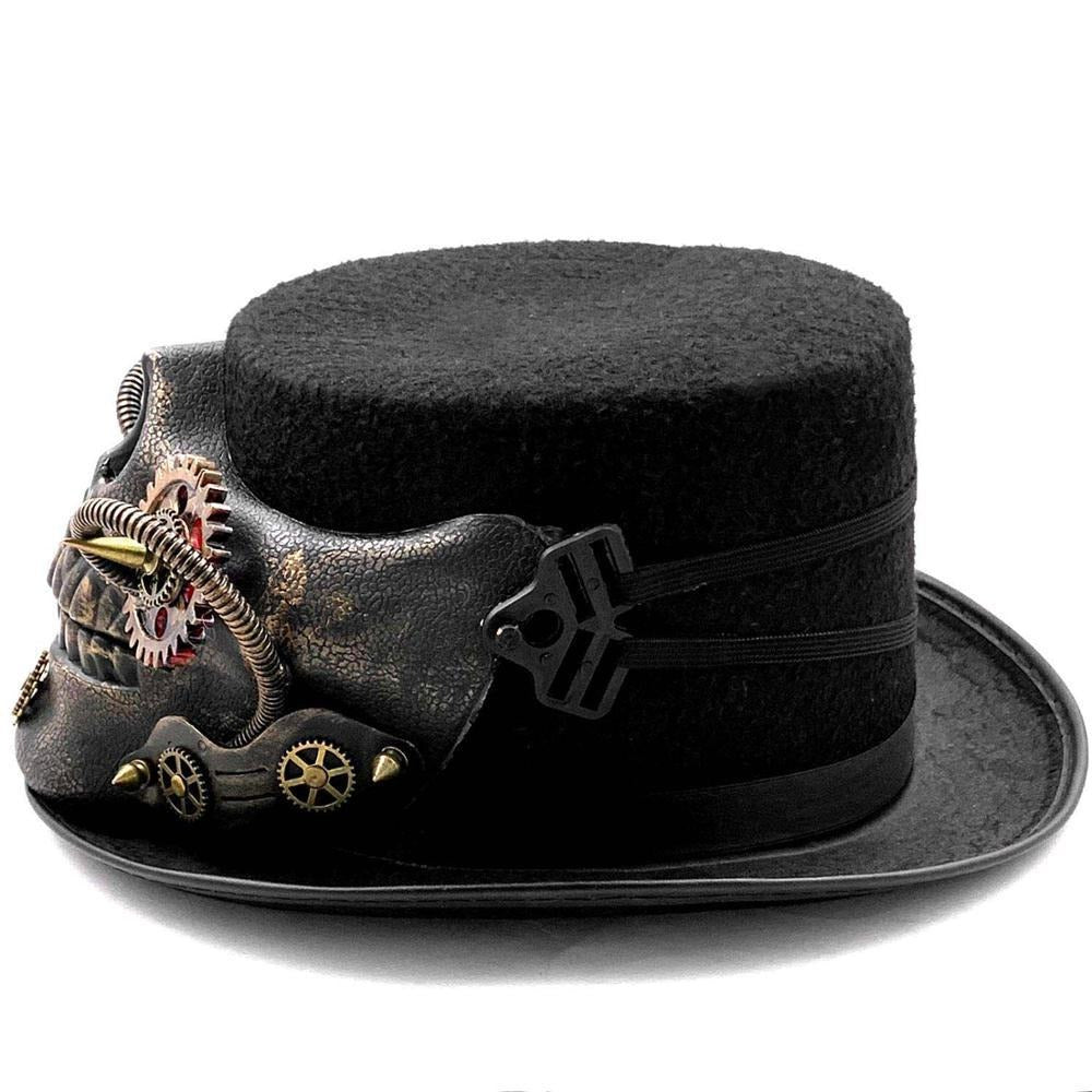 Steampunk skeleton hat