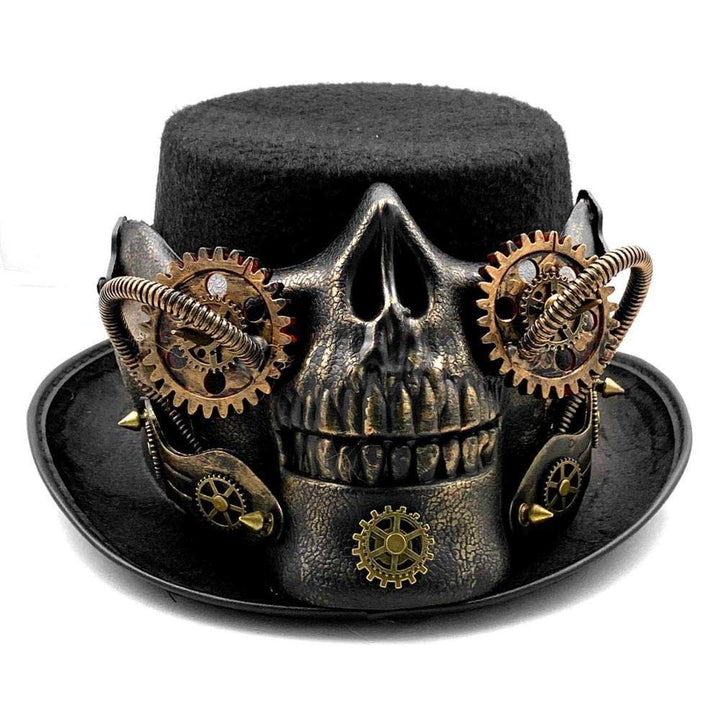 Steampunk skeleton hat