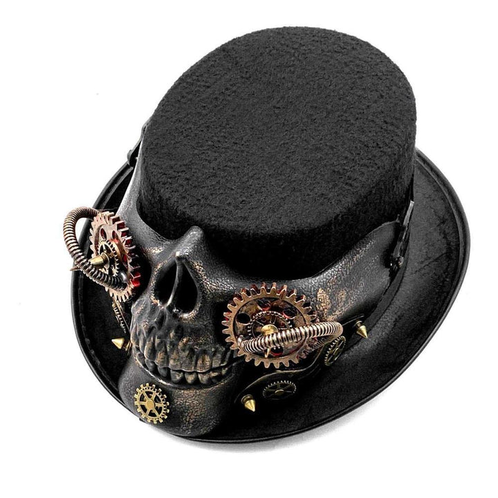 Steampunk skeleton hat