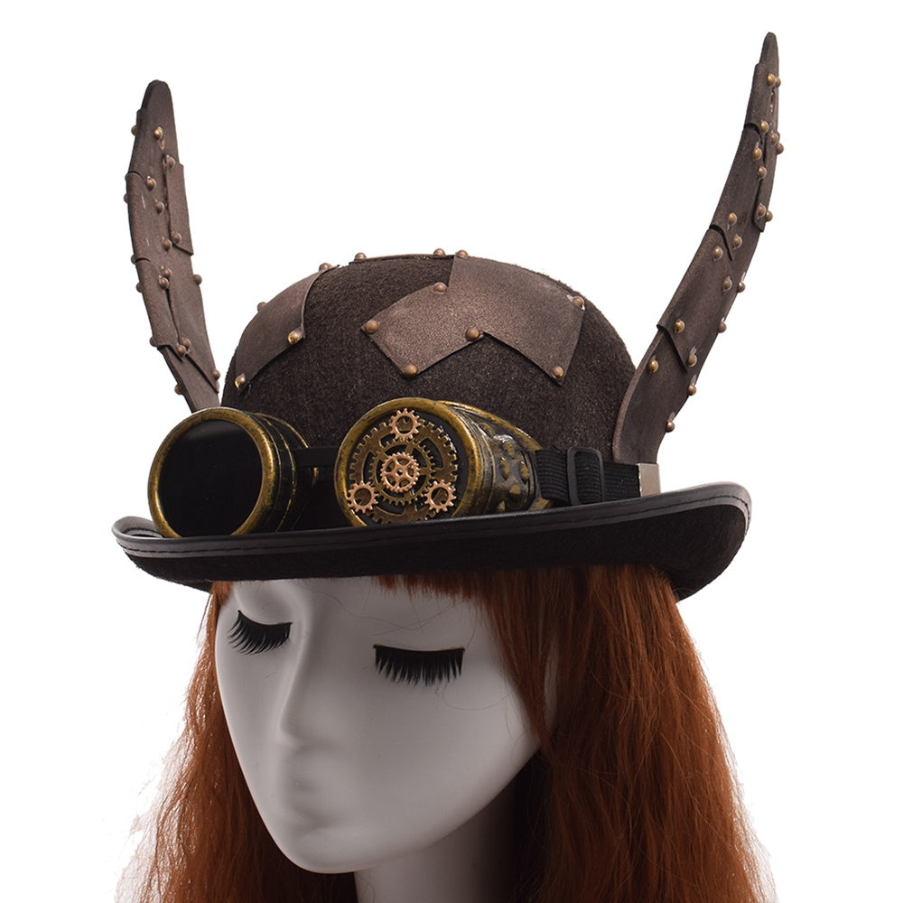 Steampunk bunny ears hat