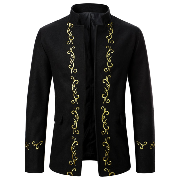 Steampunk gold embroidery jacket