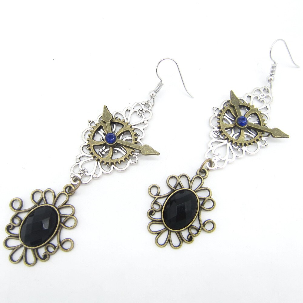 Steampunk retro earrings