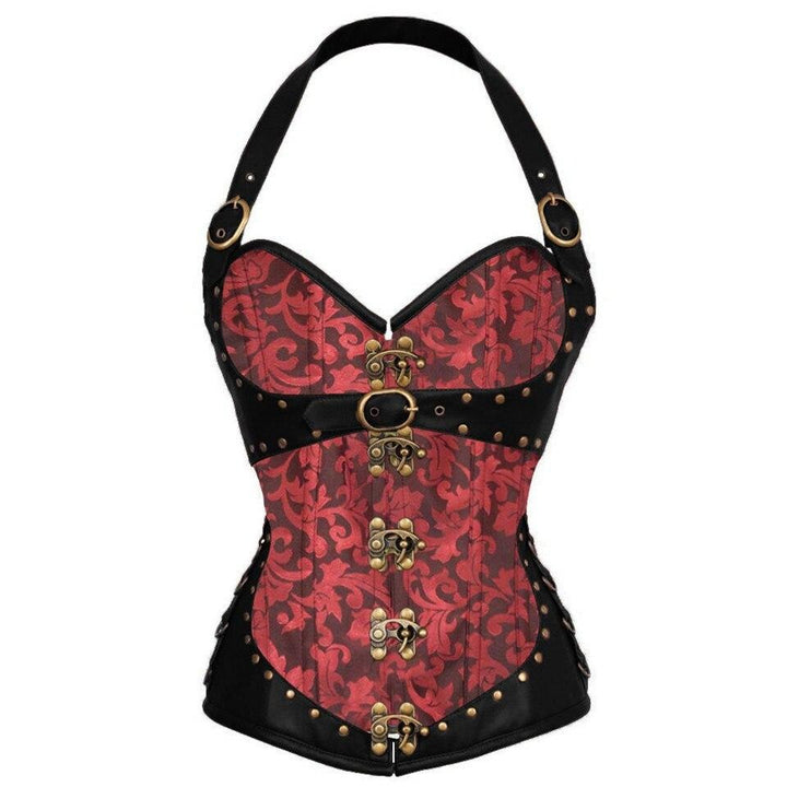 Steampunk jacquard corset with details