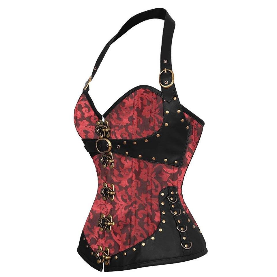 Steampunk jacquard corset with details